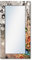 ARTLAND Wandspiegel Ganzkörperspiegel mit Holz Deko Rahmen 60x120 cm Spiegel zum Aufhängen Natur Blumen Pusteblume Wassertropfen Bunt T9IN