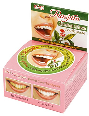 Busirde RASYAN Herbal Clove-Zahnpasta Reinigung Rmove Calculus Rauch Flecken Zahnpulver Oral Care