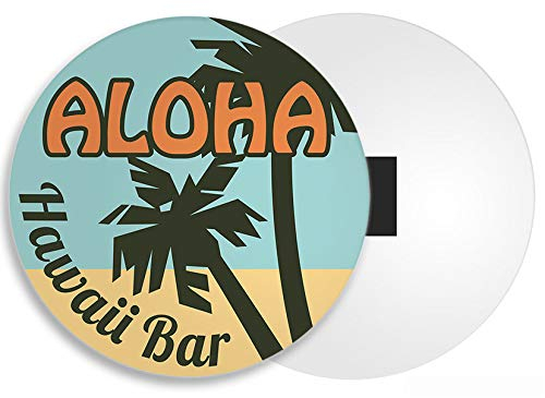 DestinationVinyl 1 x Aloha Hawaii Bar Fridge Magnet - Hawaiian American Beach Fun Souvenir #4345