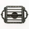 Sungmor Heavy Duty Cast Iron Tealight Dish Food Warmer - Wax Warmer Teapot Heater - Warming Heating Tray Candle Stand - Square Shape with 1 Candle Holder