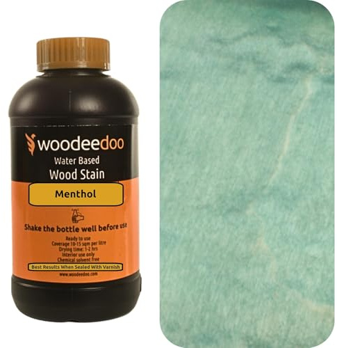 WooDeeDoo Water Based Wood Stain | Wood Dye | Ready to Use | Environmentally Friendly | Solvent Free | Odour Free | 200 ml | Menthol