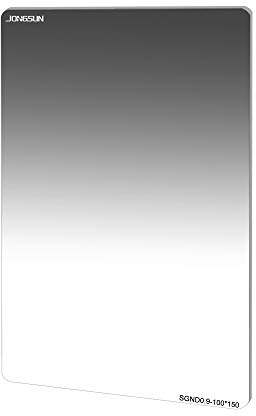 JONGSUN ND Filtro Quadrato 100x150mm Graduato Soft Morbido Laureato Grigio Densità Neutra SGND8 (0.9) 3 Stops,Nano Coating, Rivestimento Multistrato 16-Strati, Vetro Ottico Schott B270
