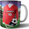AK Giftshop Personalised Gift - Football Shirt - Mug -Tea Coffee Cup - Birthday - Christmas - Stocking Filler - Secret Santa - Any Team Colours (Liverpool)