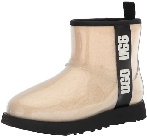 UGG Classic Clear Mini Stivaletto da Donna, Natural Black, 42 EU