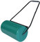 NAIZY Rullo da giardino a mano rullo per prato riempibile con larghezza del rullo di 57 cm, diametro 32 cm, volume di riempimento 46 L, rullo per prato in metallo, verde