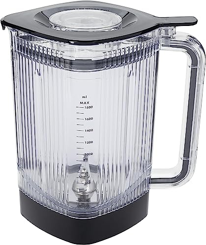 ZWILLING Enfinigy - Tarro de licuadora eléctrica de 60 onzas con cuchilla cruzada y tapa al vacío, color negro