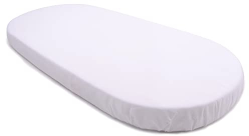 PEKITAS Spannbettlaken, 100% Baumwolle, 500 Fäden, 75 x 33 cm, 72 x 33 cm, verstellbar, für Babytragetasche/Kinderwagen für Jungen und Mädchen, mit Gummizug, passend für Julius Zöllner, Träumeland,
