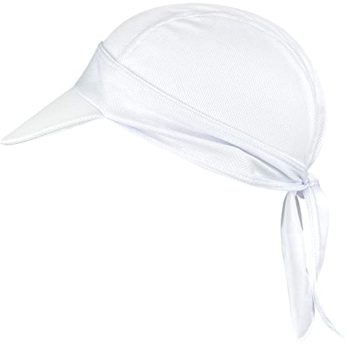 FRSOHEWIN Bandana Cycling Cap Unterziehmütze Kopfbedeckung Mit Schirm Leichte Sommer Mütze Atmungsaktiv Pirat Kappe für Bikertuch Segeln Wandern Gartenarbeiten Herren Damen