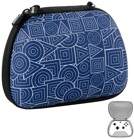 GEEKRIA Travel Case Compatible with Xbox Elite, Xbox Series X or Series S or Xbox Core Wireless Controller Carrying Case Gaming Accessories Game Controller Protective Travel Bag Cover Storage