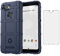 Asuwish Phone Case for Google Pixel 3 XL with Tempered Glass Screen Protector Cover and Slim Thin Hard Mobile Film Rugged TPU Cell Accessories Protective Pixel3XL Pixel3 LX Pixle 3XL Women Men Blue
