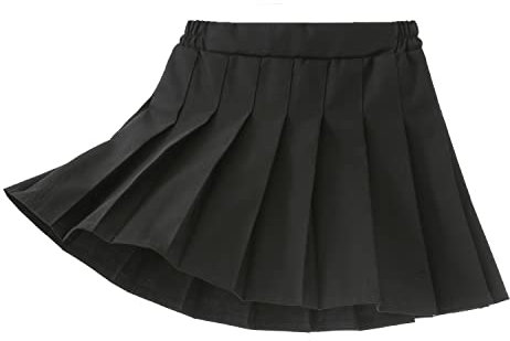 Yealoo Gonna a Pieghe per Uniforme Scolastica Ragazze Bambini, A-Linea, Mini Danza Scooter Vestito con Pantaloncini Interni