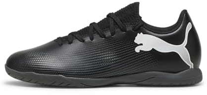 PUMA Herren Future 7 Play IT Soccer Shoe, Black White, 41 EU