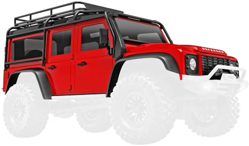 TRAXXAS Land Rover Defender Karosserie Rot 1:18 - Modellauto-Bausatz für Erwachsene (Unisex)