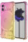 EASSGU TPU Silicone Phone Case for NothingPhone (2) / Nothing Phone 2 (6.7 Inches), Clear Gradient Color Protective Cover, Anti Drop, and Anti Scratch Phone Case - Pink Gold