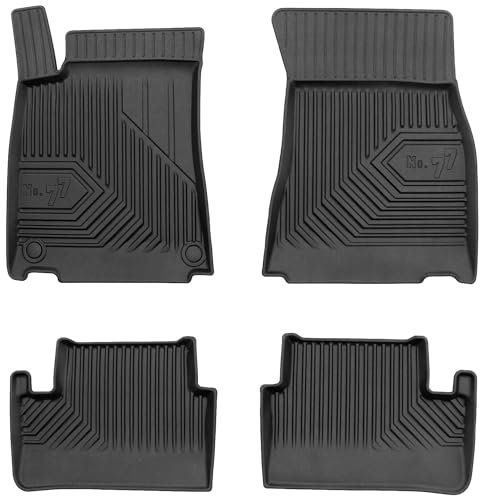 SMK Gummimatten auto fußmatten Satz passend für Mercedes-Benz A-Klasse V177 ab 2018 Erleben Sie einen neuen Standard des Reisens mit rutschfesten auto fussmatten - Mehrjahres- auto teppiche für alle S