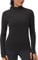 THE GYM PEOPLE Damen Mock Rollkragen Unterhemd Langarm Shirts Fleece Thermounterwäsche Pullover Oberteile mit Daumenloch