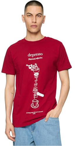 Mister Tee Herren T-Shirt Depresso Tee Ruby XS