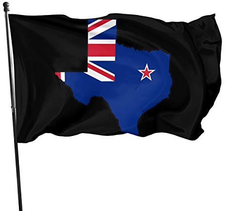 Flaggen Neuseeland-Flagge Texas-Karte, Außenbanner Doppelt Genäht Fahnen Wetterfeste Garten Fahnen Für Drinnen Garten Restaurants 90X150cm