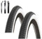 2 x Roverstone 28 Fahrradreifen Fahrradmantel Schwarz/Weiß 40-635 (28 x 1 1/2) inkl. Reifenheber
