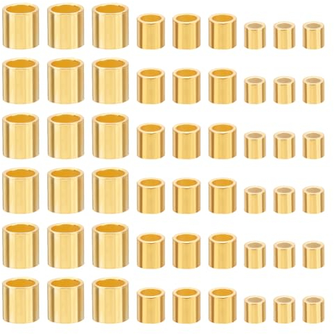 PH PandaHall 925 Crimp Röhrenperlen Aus Sterlingsilber 90 Stück Roségoldene Rohr Crimp End Abstandsperlen Lose Stopperperlen Für Halsketten Armbänder Schmuck