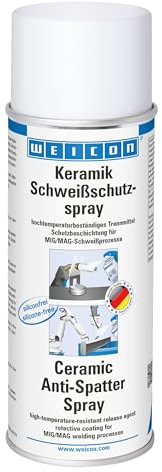 WEICON Keramik Schweißschutzspray 400 ml, Schutz vor Festbrennen von Schweißspritzern, verleiht keramische Schutzbeschichtung