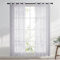 wiipara 2er Set Voile Gardinen mit Ösen, Transparente Vorhänge Wohnzimmer Ösenschal Dekoschal, Luftige Gardine Curtains Schlafzimmer Gardinenschals, Vorhang Silbergrau 132x160CM(BxH), Ösenvorhang