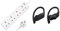 DESIRETECH White Electric Extension Lead 4 Gang 2 Metre | 2m Long Cable & Beats Powerbeats Pro Wireless Earphones - Apple H1 Headphone Chip, Class 1 Bluetooth