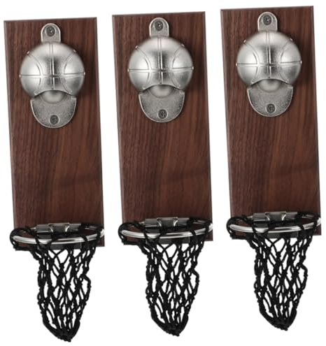 TOPBATHY 3St Kühlschrankmagnet Flaschenöffner Neuheit Basketball Bieröffner Glasöffner kühlschrankmagnete kühlschrankaufkleber Korkenzieher Dekor Basketball-Flaschenöffner schmücken