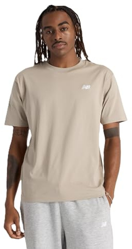 New Balance Herren Sport Essentials Cotton T-Shirt, Arid Stone, Klein