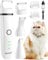 oneisall 3 en 1 Tondeuse chat set, Silencieuse Tondeuse pour chat,Tondeuse professionnelle pour chats à poils longs pour pattes, fesses, noués, Dingleberry (Blanc)