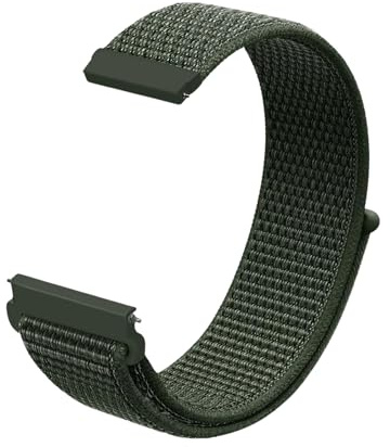 SQHYWJ Nylon Uhrenarmbänder,18mm 20mm 22mm Aatmungsaktive Gewebte Sportbänder Ersatzarmband für Herren Damen(Armeegrün 18mm)