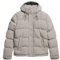 Superdry Herren Kurze Everest Steppjacke mit Kapuze Metallgrau L