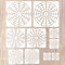 10stk Mandala Dotting Schablonen, 5 Größen Wiederverwendbare Mandala Schablonensegment Mandala Vorlage für Punktmalerei Werkzeugset für Papierwände Holz Leinwände DIY-Malkunstprojekte