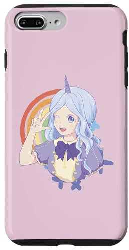 iPhone 7 Plus/8 Plus Cute unicorn anime girl For Teenager Girls Anime Fan Case