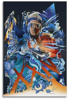 Bruno Mars 24 K magischer Druck, Albumcover, signiert, limitiertes Poster, Musikcover-Poster, Pop-Hip-Hop-Rap-Sänger, Star-Musikposter, ästhetische Leinwand, Wandkunst für Mädchen und Jungen,