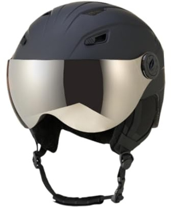 F Fityle Skihelm Schneesporthelm Anti Fog Skibrille Bequeme Schlagfestigkeit Snowboardhelm mit integriertem Visier