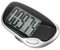 ARTSEWPLY Schoß Schritt Aufkleber Anzeige Schalter Klicker Monitor Tracker multifunktionales Passometer kreative Gehtheke Laufzähler Walking Counter für Fitness bequemer Passometer Abs Black