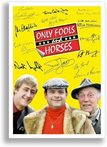 Mounted Gifts Trading Only Fools and Horses Cast Signed Autograph A4 Poster Photo Print Photograph Picture TV Show Series Gift David Jason Nicholas Lyndhurst (A3 POSTER ONLY)