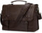 RAINSMORE Aktentasche Herren Wasserdicht Umhängetasche Laptoptasche 17,3 Zoll Messenger Bag Vintage Arbeitstasche Männer für Geschäft Arbeit Schule Kaffee