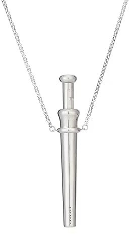 Mr. Slim Applicateur en acier inoxydable – Outil de dosage discret pour Energy Sniff – Design élégant Avec collier Différentes tailles et couleurs (argent, Mr. Slim - Max)