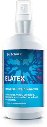 Elatex Stain Remover - Universal stain remover for the removal of rubber marks, heel marks, adhesive residue and stubborn stains on any type of floor including carpets as well as upholstery.