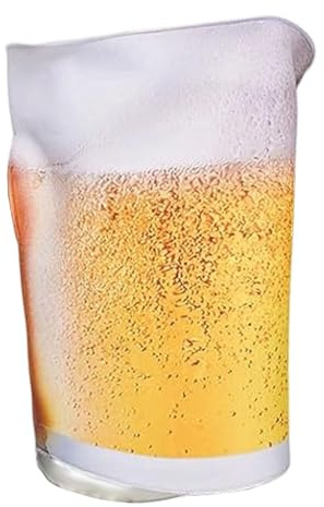 Oshhni Bierkrug-Kostüm für Männer und Frauen, Bierglas-Outfit für Maskenball-Mottopartys