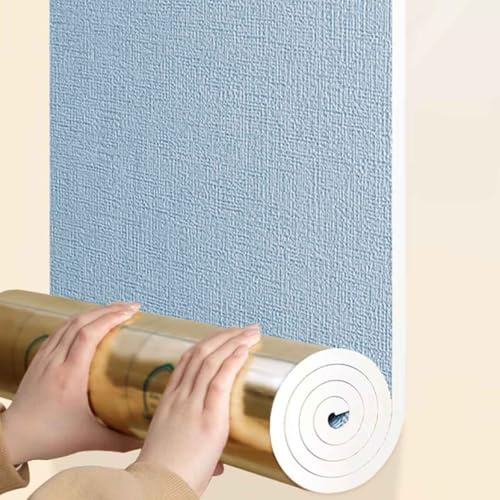 YWQJL Wandpaneele Gepolstert Kinderzimmer Wand Wandkissen Selbstklebend Kinderzimmer Wall Panels Paneele Wandschutz Schlafzimmer Wandschutz Bett Wandpolster,5m*50cm+9mm(*6)