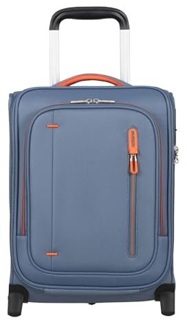 American Tourister Trolley Cloudrider Upright Underseater TSA Stone Blue blaugrau 40cm
