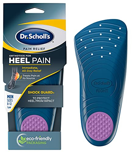 Dr. Scholl’s Heel Pain Relief Orthotics // Clinically Proven to Relieve Plantar Fasciitis, Heel Spurs and General Heel Aggravation (for Men's 8-12, Also Available for Women's 5-12)