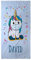 LolaPix Strandtuch Einhorn. Personalisiert Strandtuch. Strand Badetuch mit Namen. Personalisierte Handtuch. Personalisierte Geschenke. Verschiedene Designs und Größen. BLAUES Einhorn
