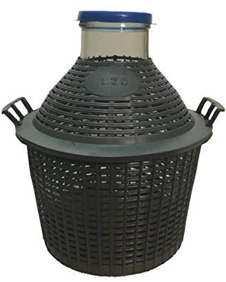 generico Damigiana Litri 20 Bocca Larga con Tappo