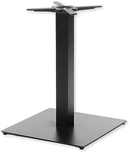 Dublino Premium Tischgestell Metall - PJ7094 | schwarz | Höhe 73 cm | Bodenplatte 55x55 cm | max. Tischplattengröße 100x100 cm | Ideal für Esstische