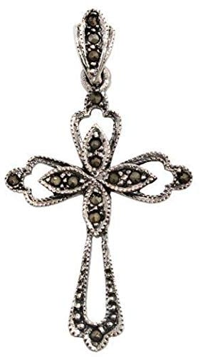 WINDALF Mittelalterlicher Kreuz Anhänger ACACIA 4.4 cm Kreuz Schmuck 925 Sterlingsilber