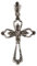 WINDALF Mittelalterlicher Kreuz Anhänger ACACIA 4.4 cm Kreuz Schmuck 925 Sterlingsilber